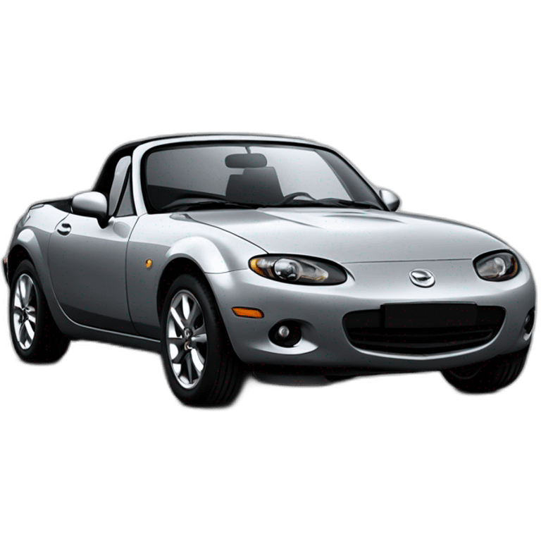 mazda mx5 grise profil emoji