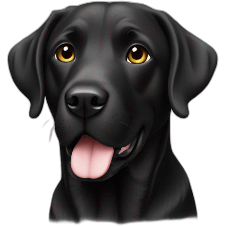 Labrador Retriever black emoji