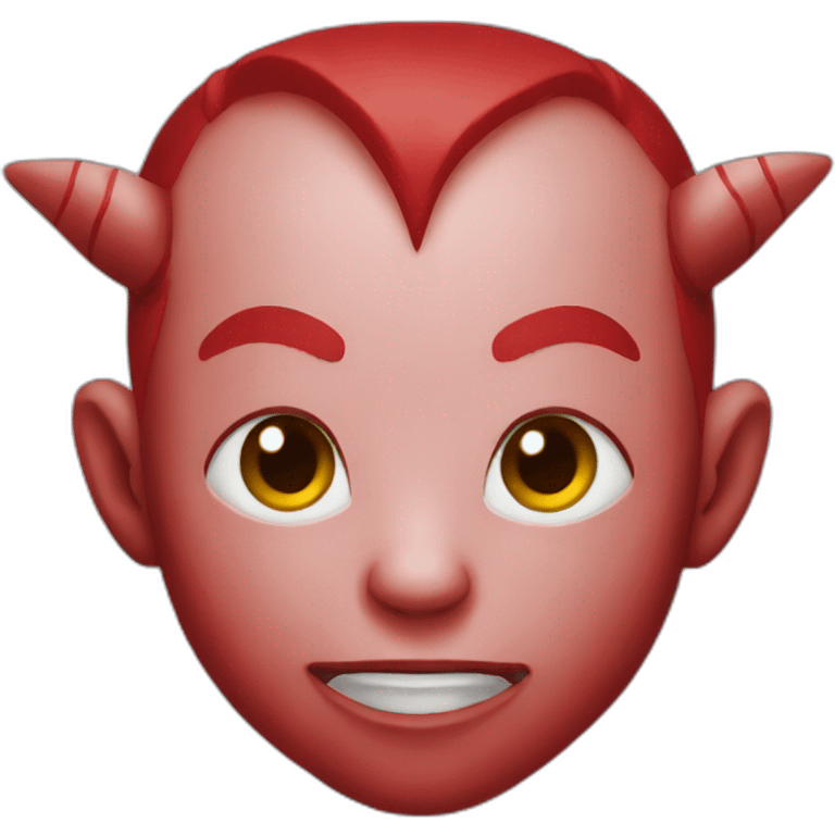 red tiefling face emoji