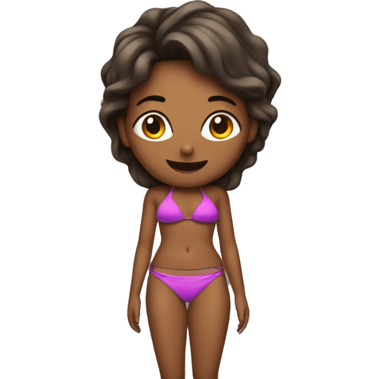 Woman in bikini emoji