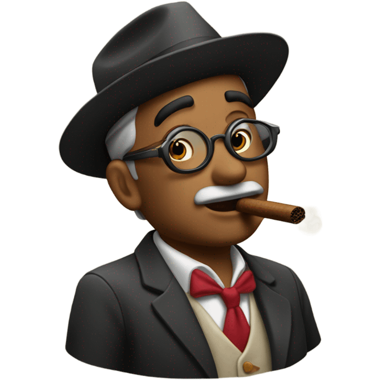 Papi chulo smoking sigar in Cuba emoji