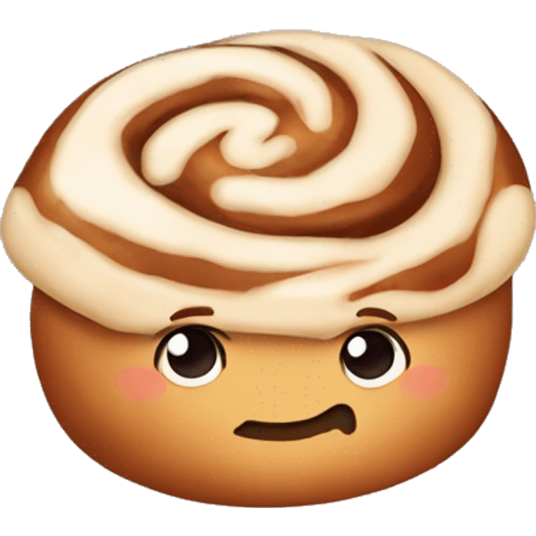 Cinnamon bun for fall emoji