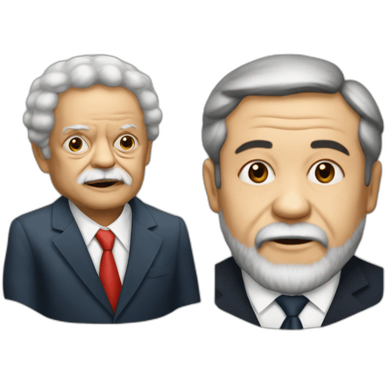 president Lula from Brazil versus squid animal emoji