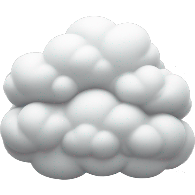 a cloud with flexing arms emoji