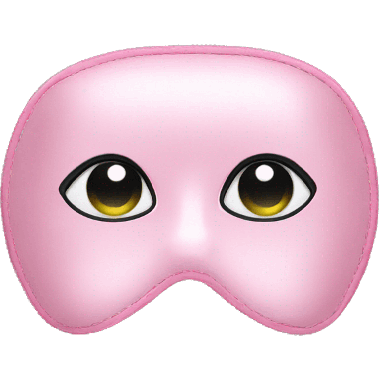 Pink satin sleep mask emoji