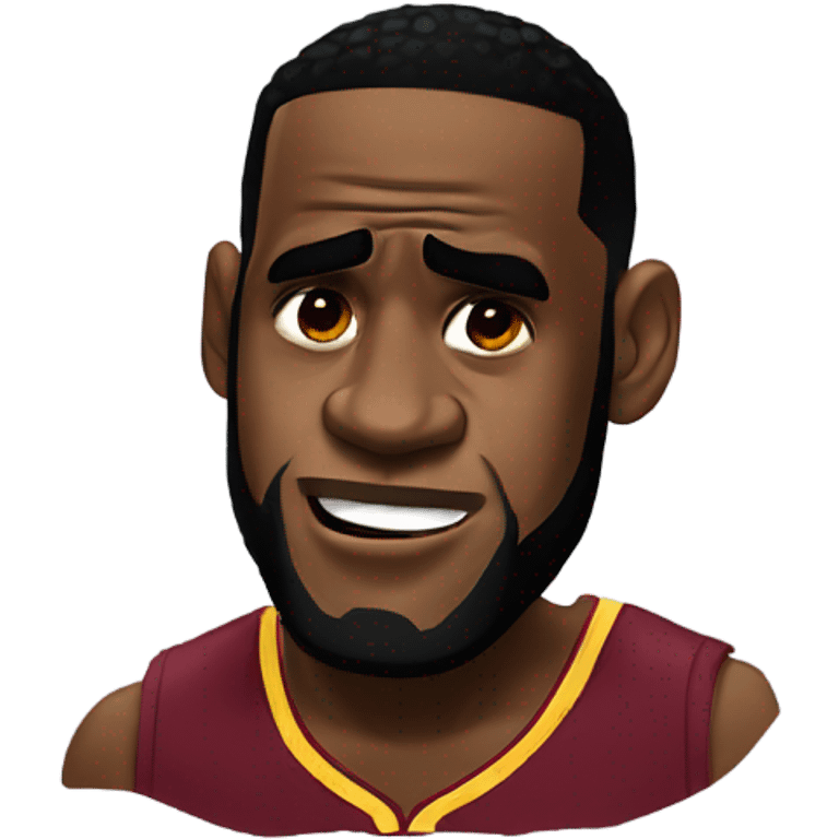 LeBron James crying emoji