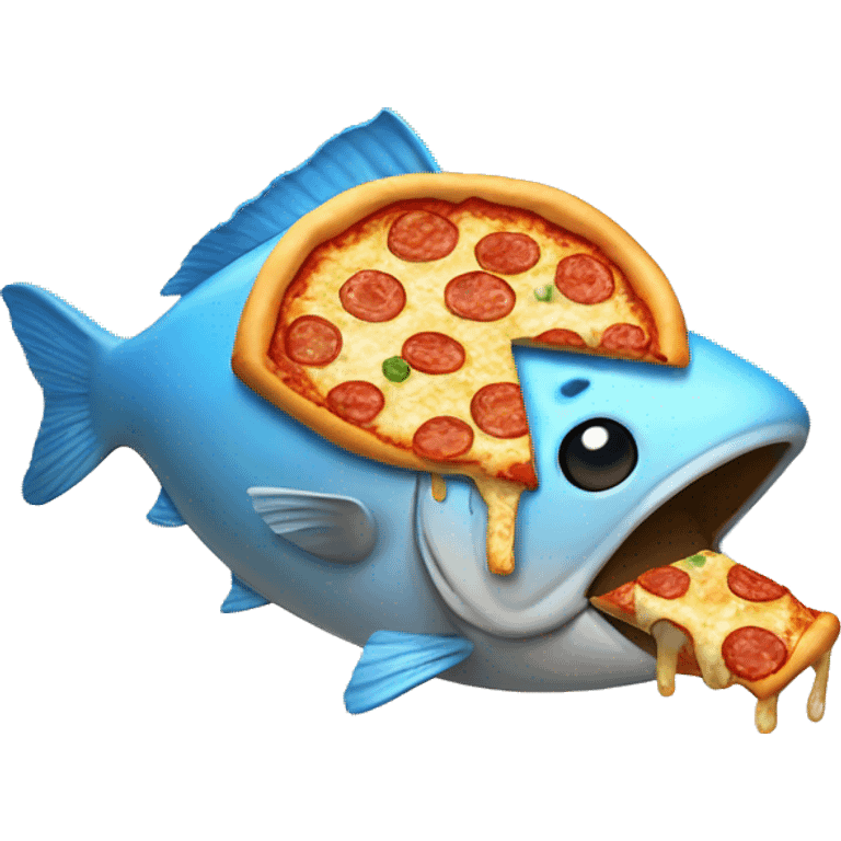 fish eating pizza emoji