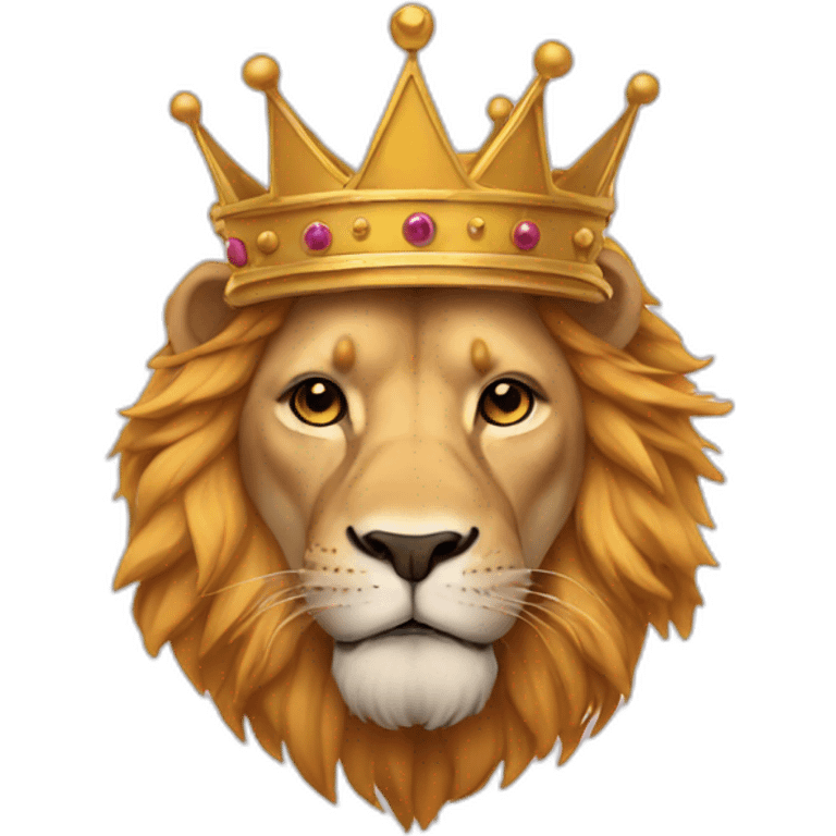 Crown lion  emoji