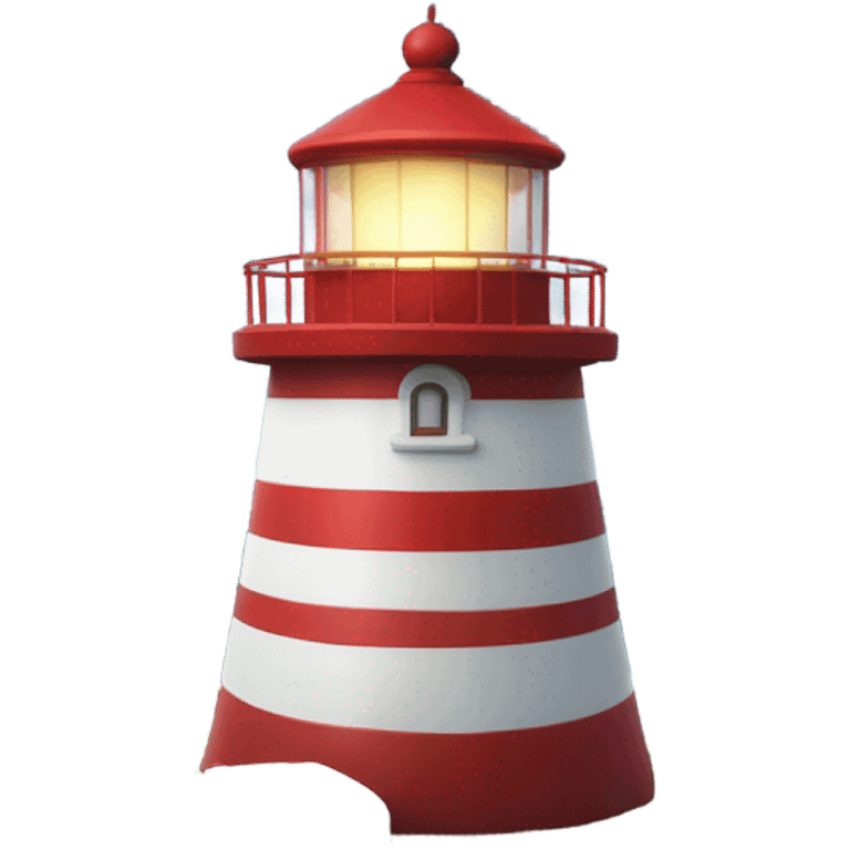 In lighthouse emoji