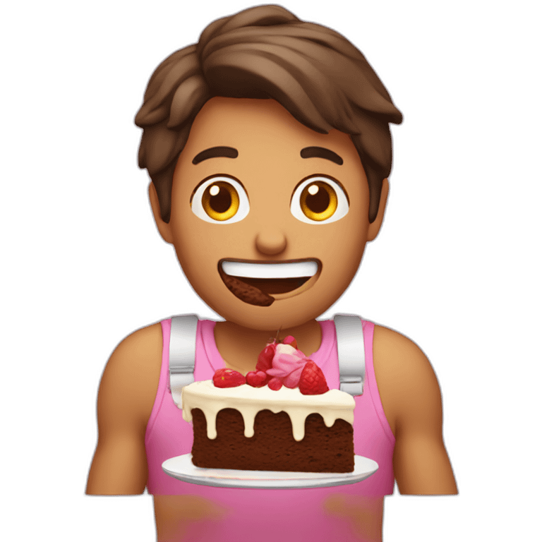 Eating cake emoji