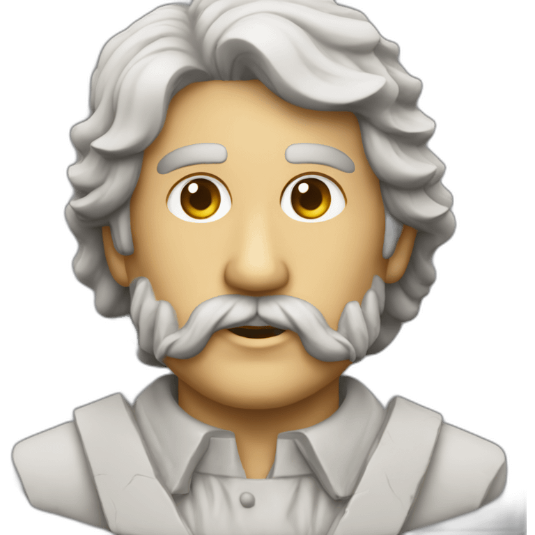 estatua griega de negocios emoji