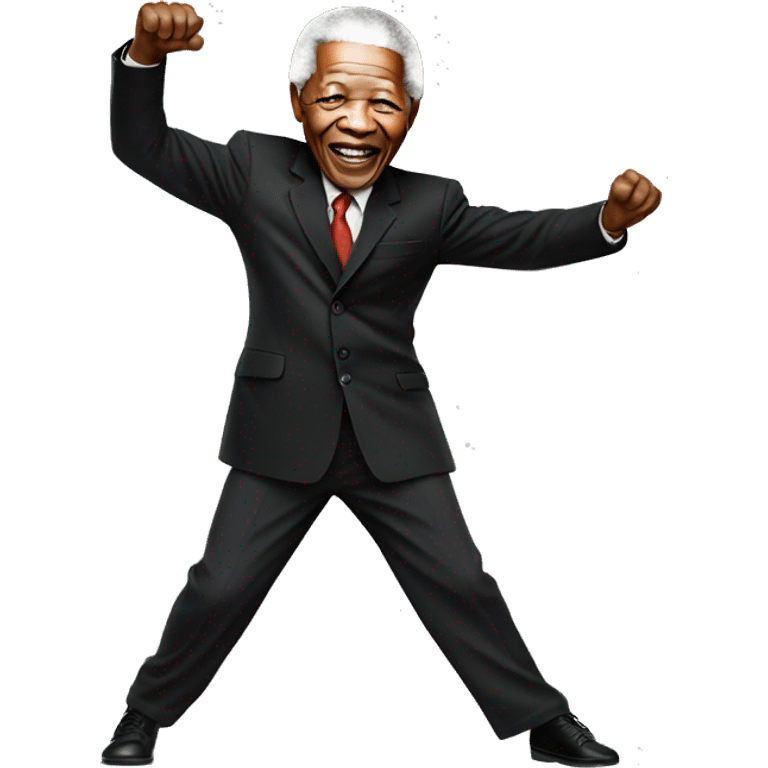 Nelson Mandela dancing emoji