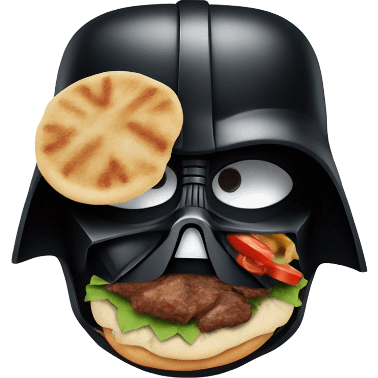 Darth Vader eating a kebab emoji