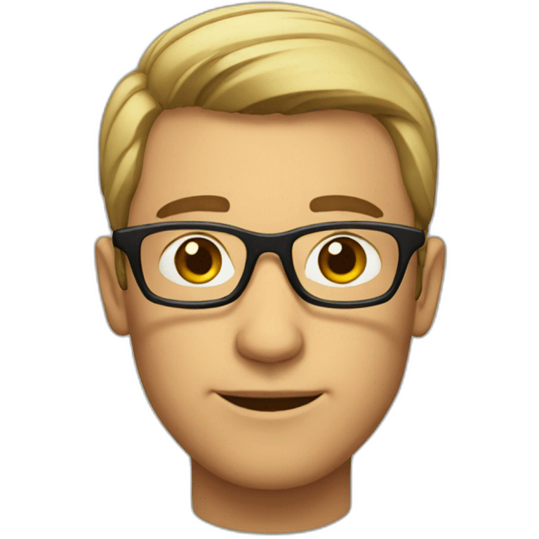 Man with glasses emoji