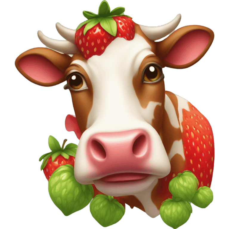 starwberry cow emoji