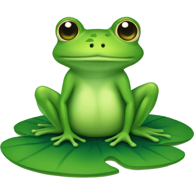 frog on lily pad  emoji