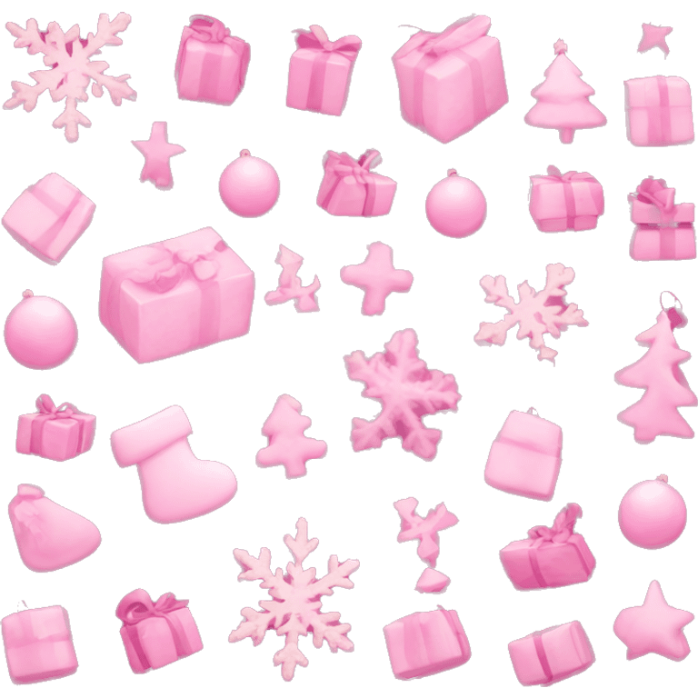 pink christmas emoji