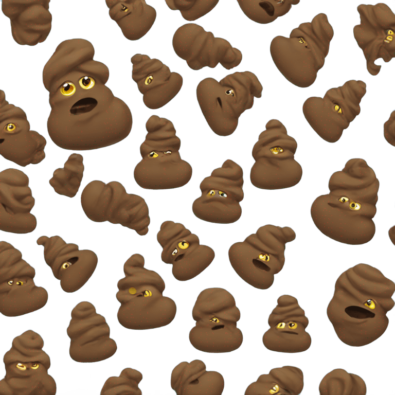 Poop ski emoji