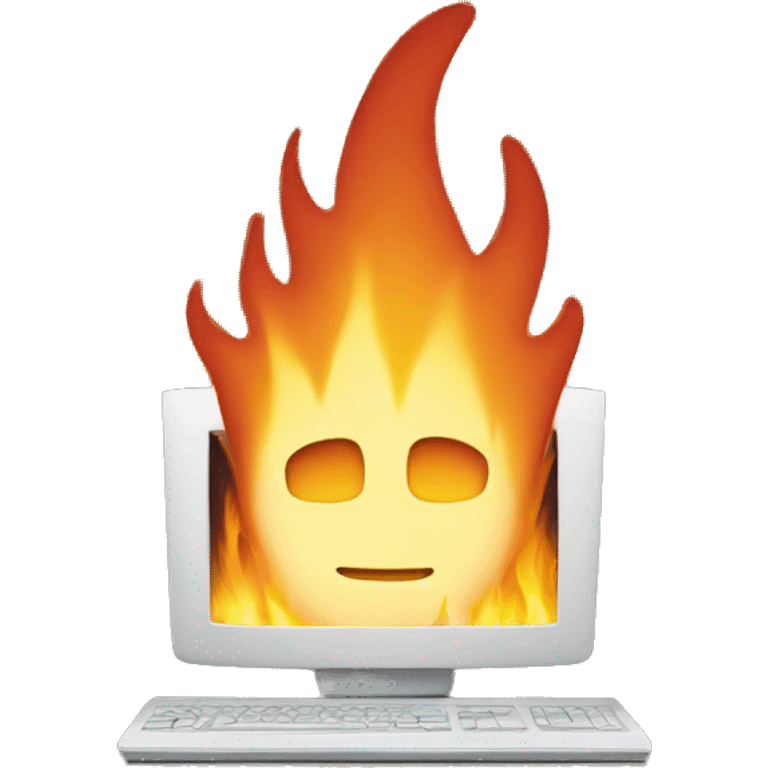 Computer flame emoji