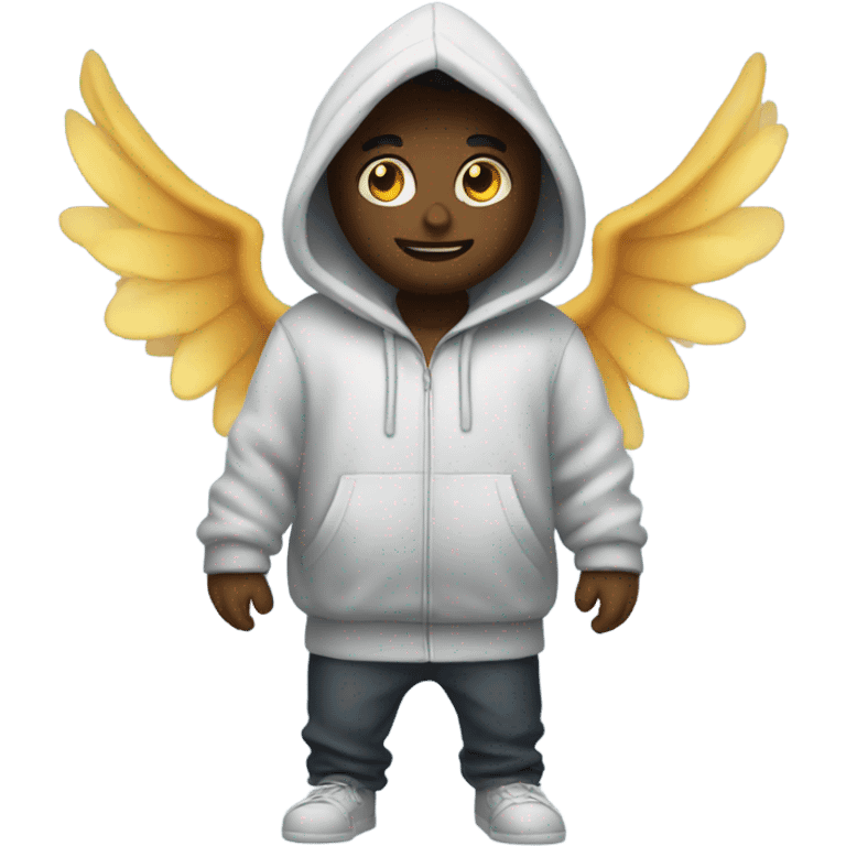 demon in hoodie with angel wings emoji