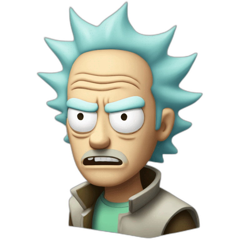 rick from rick and morty angry emoji