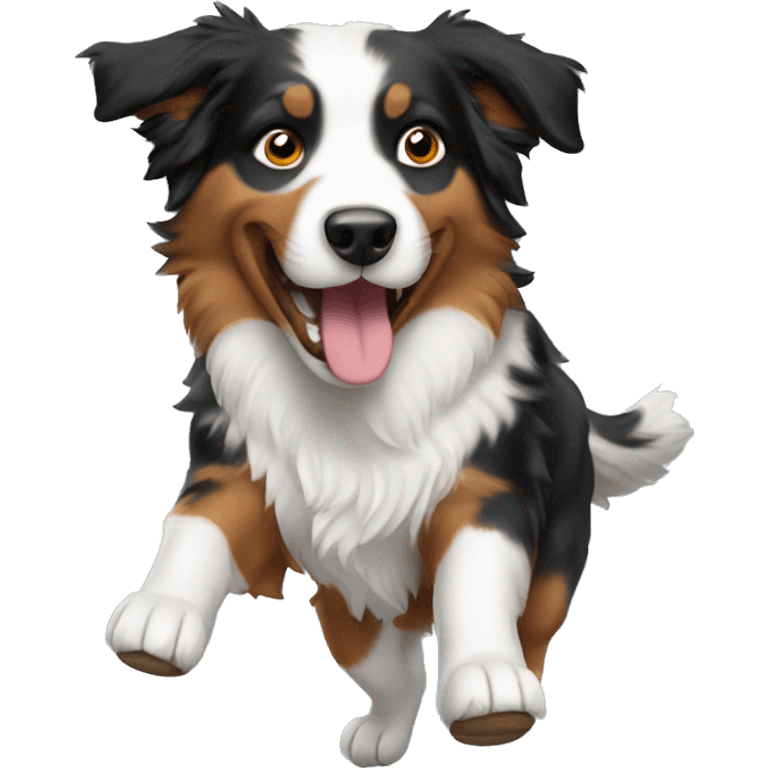 Anvil with Jumping Australian shepherd  emoji