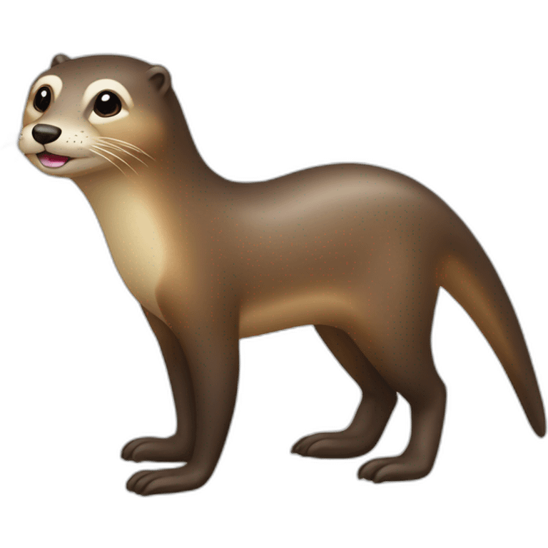 Loutre sur un cheval emoji