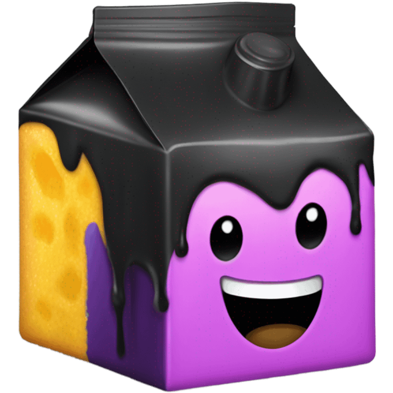 Skibidi black juice box  emoji