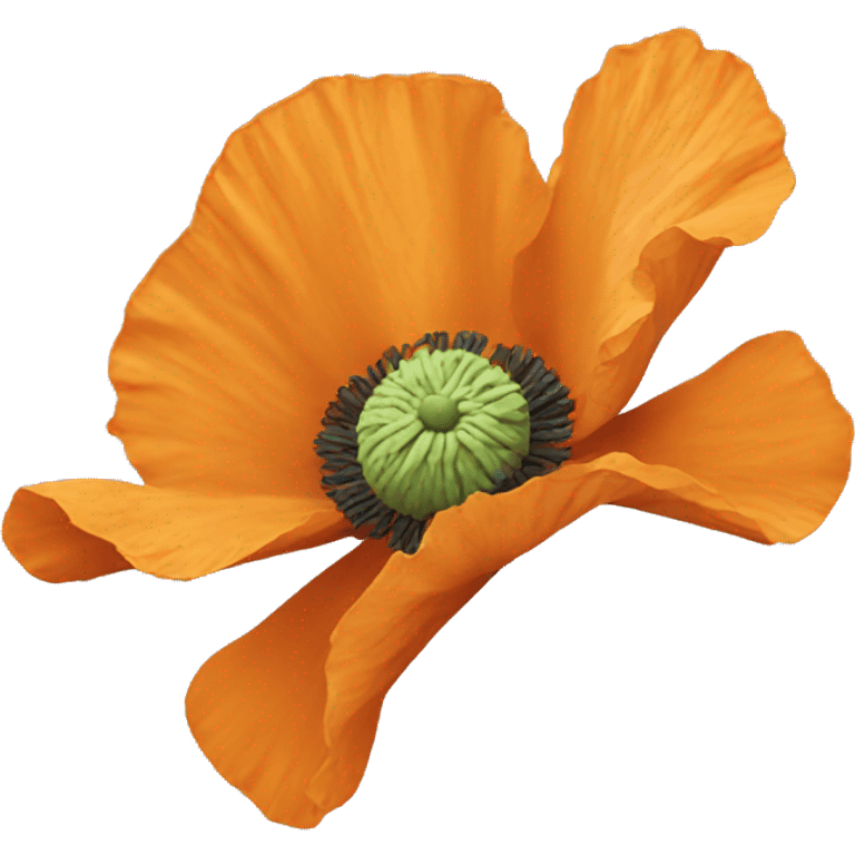 Orange poppy emoji