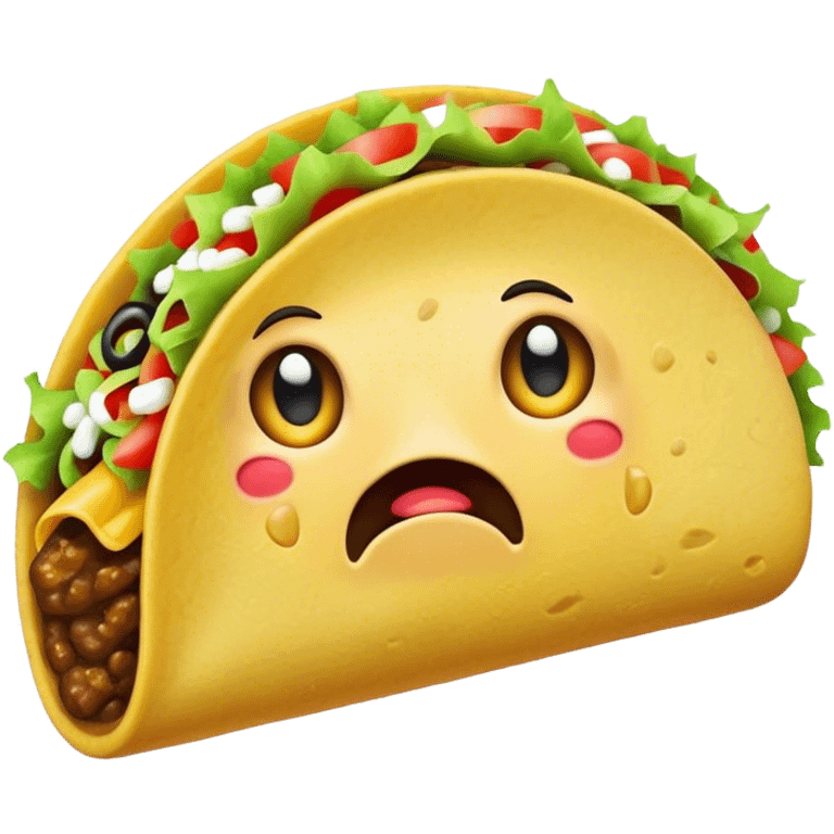 Cry taco emoji