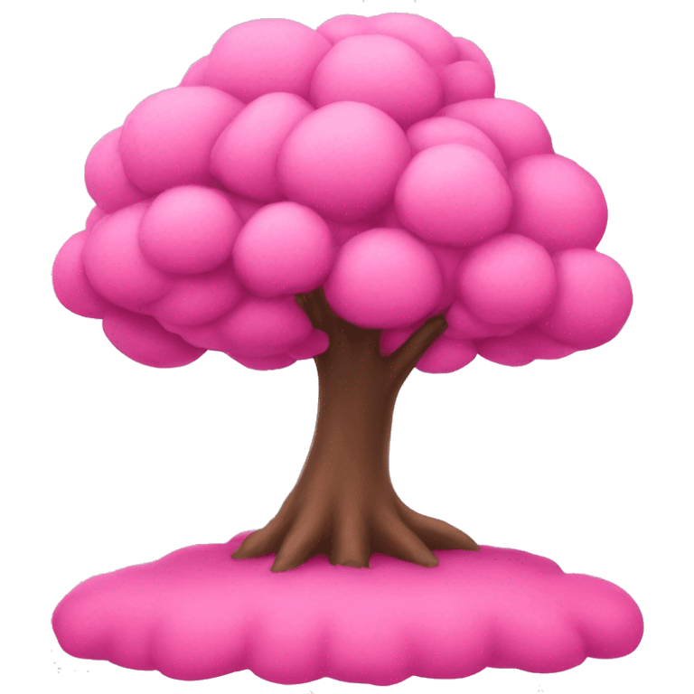 Pink tree emoji