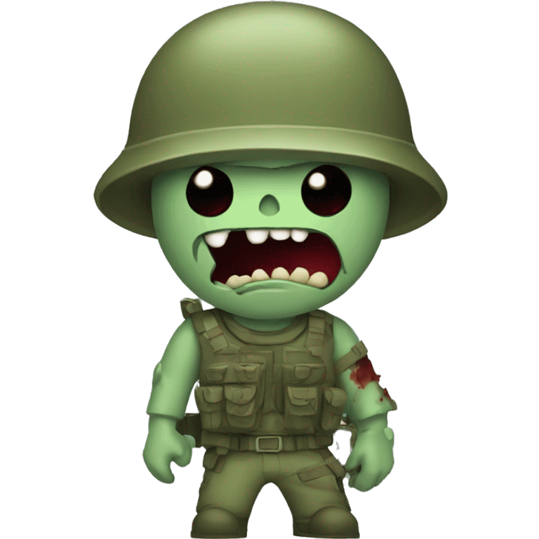 Zombie soldier emoji