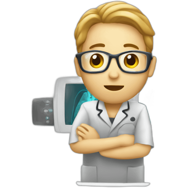 Radiologist-performing-ultrasound emoji