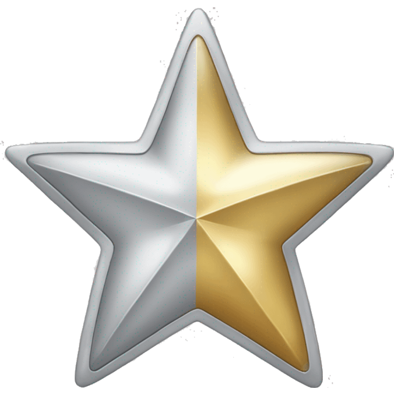 Silver star like the apple gold star just silver coloured instead  emoji