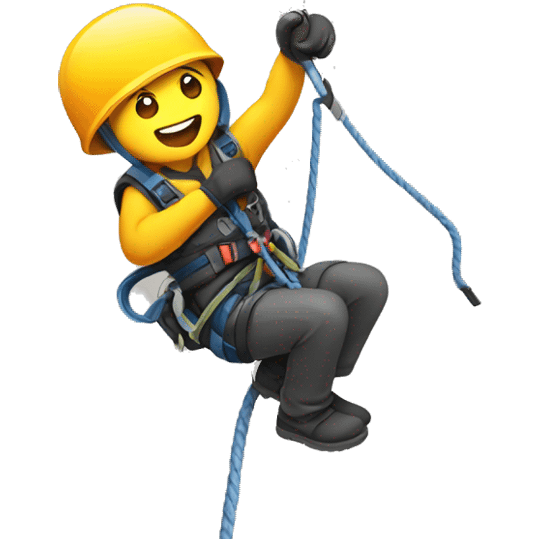 Rappelling emoji