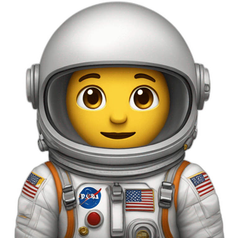 Coeuren tenue d'astronaute emoji