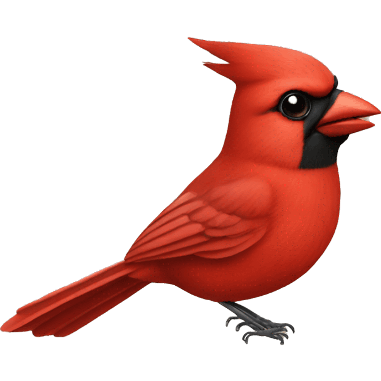 Cardinal flying with slug emoji