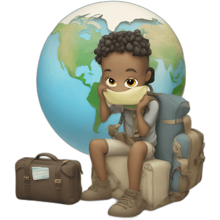 traveling the globe emoji