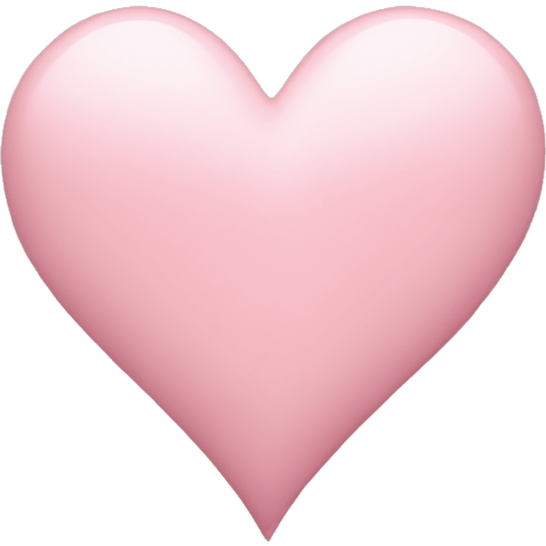 Light pink heart emoji