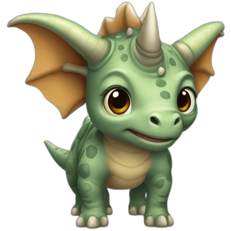 Niña flaca triceratops emoji