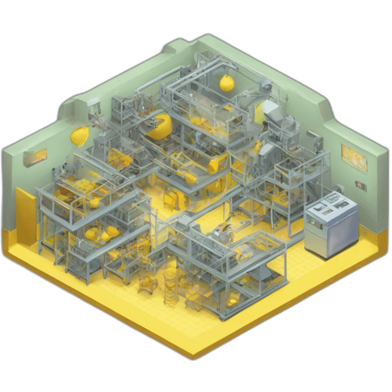 idea factory, isometric emoji