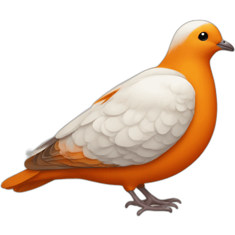 Orange dove emoji