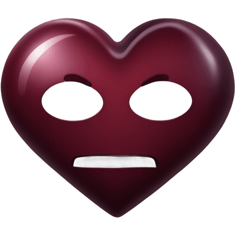 dark red heart emoji