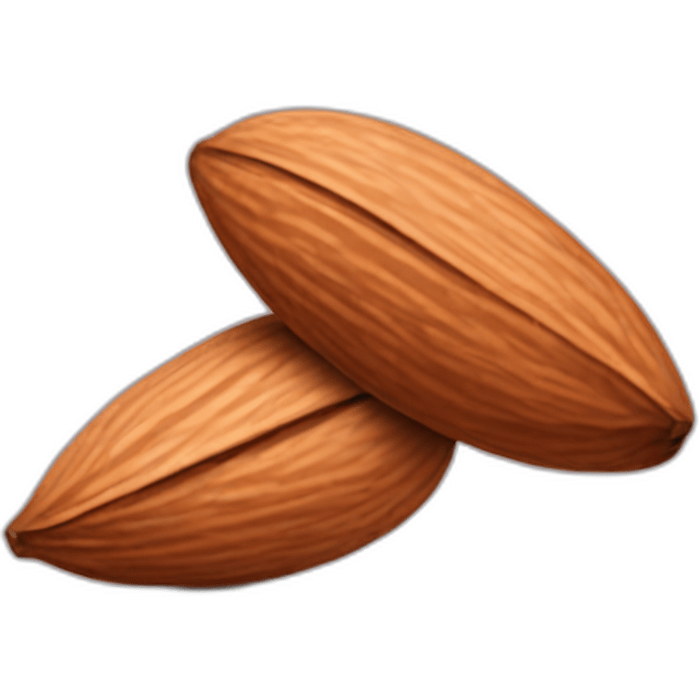 One almond emoji