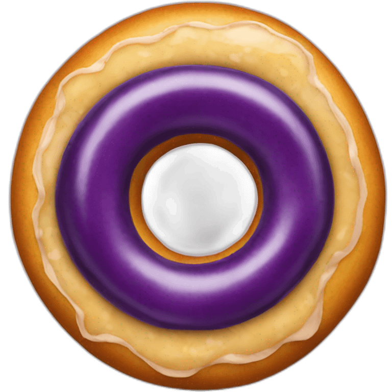 Eggplant entering donut emoji