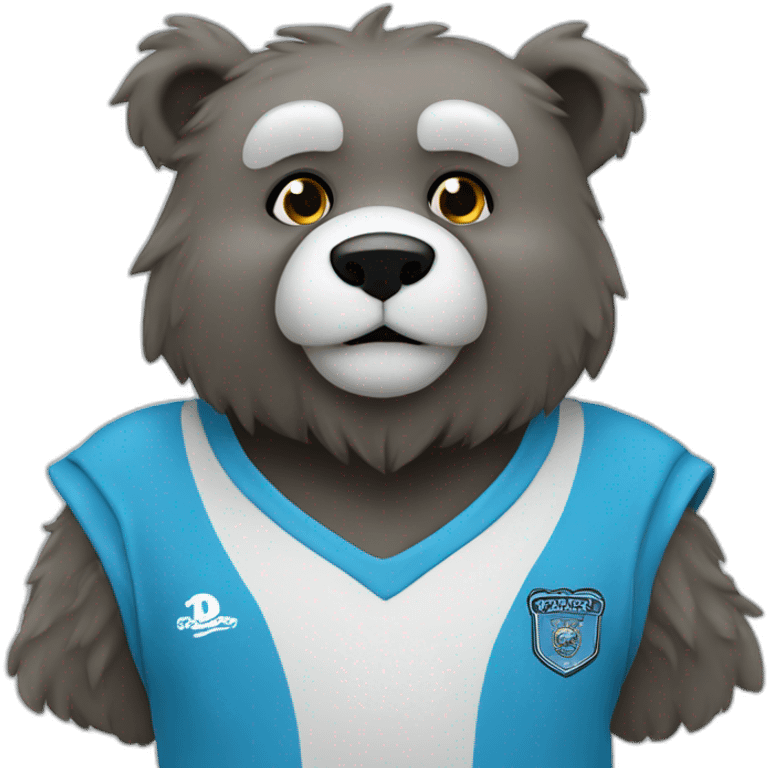 Dublin mascot  blue bear emoji