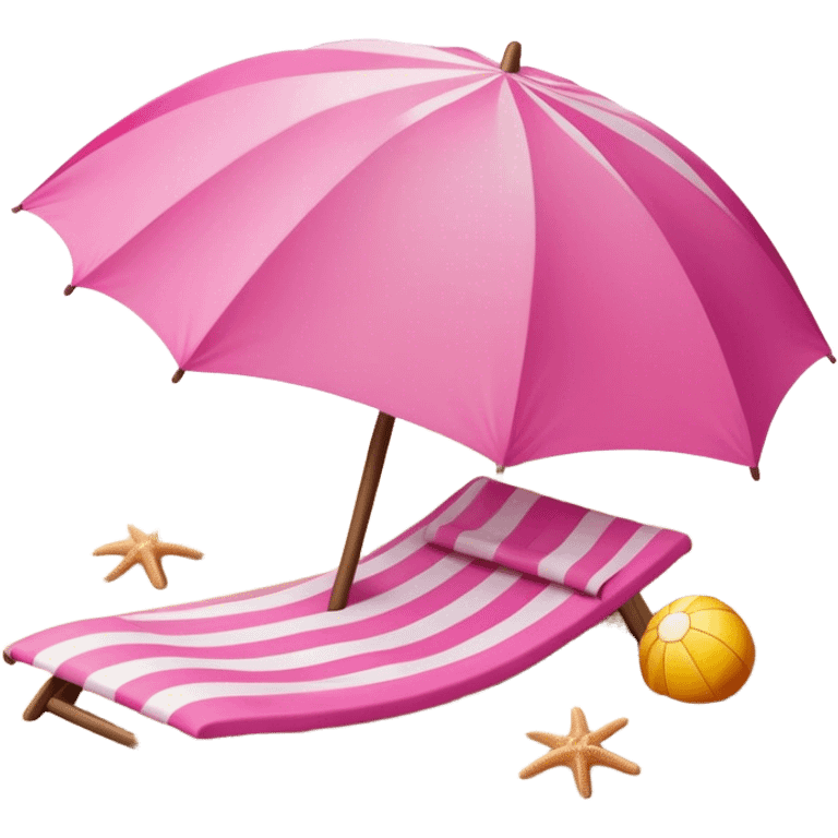 Pink,items,beached themed emoji