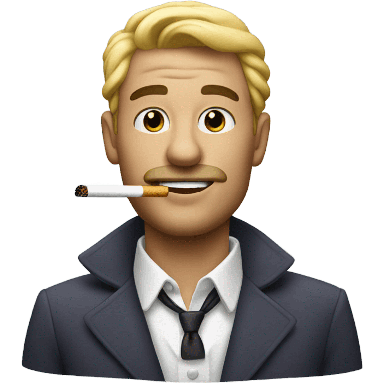 guy smoking a cigarette  emoji