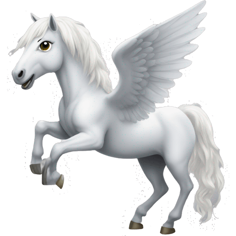 Winged white horse  emoji