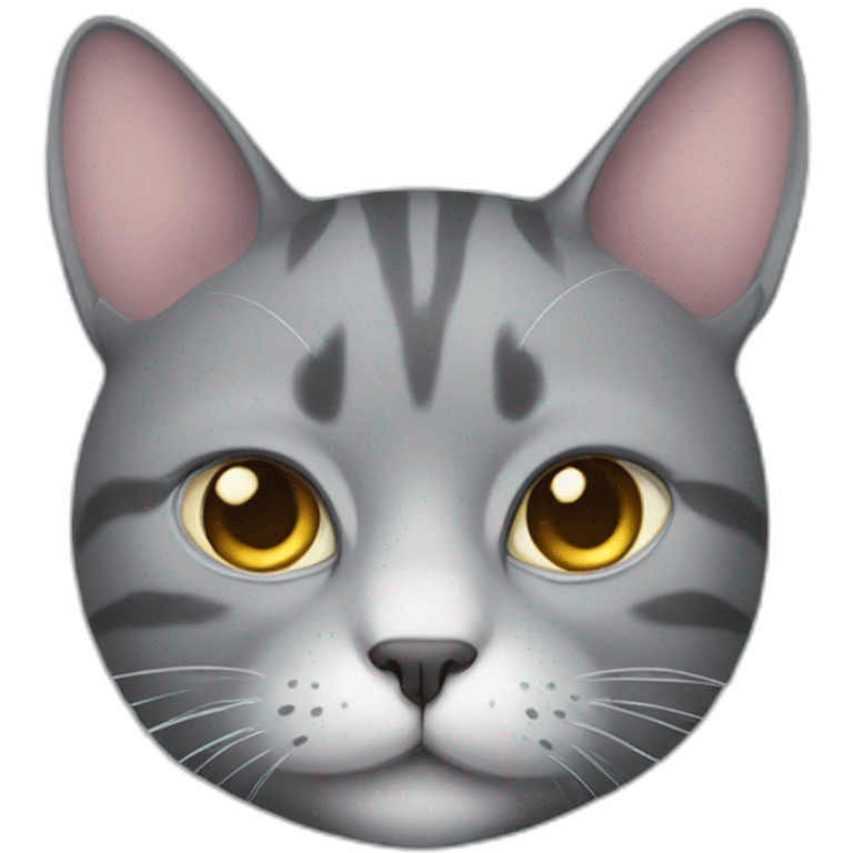 fat grey cat emoji